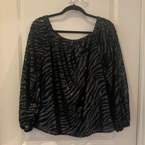Stunning WHBM dressy blouse sz L